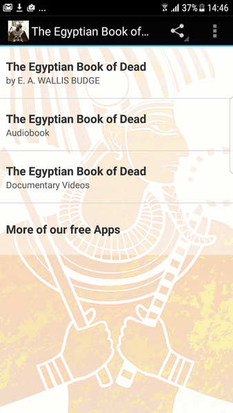 The Egyptian Book of Dead - Image screenshot of android app