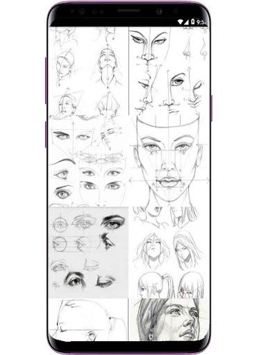 Face Drawing Step by Step - عکس برنامه موبایلی اندروید