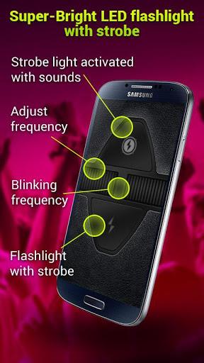 Music Strobe Light - bicycle lights - Image screenshot of android app