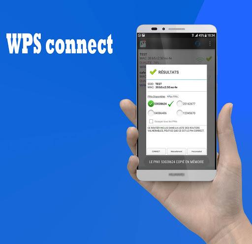 wifi wps wpa connect - Image screenshot of android app