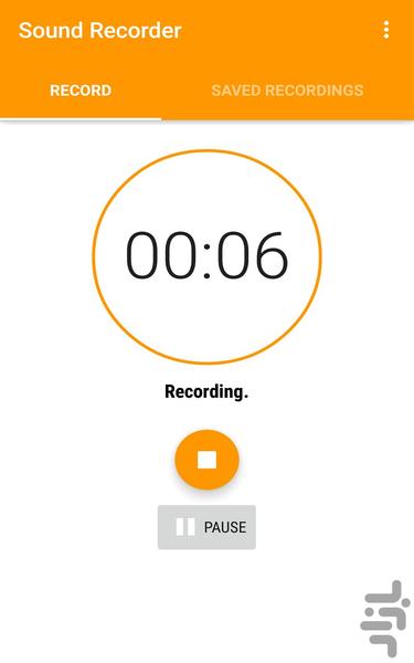 ضبط کننده صدا - Image screenshot of android app
