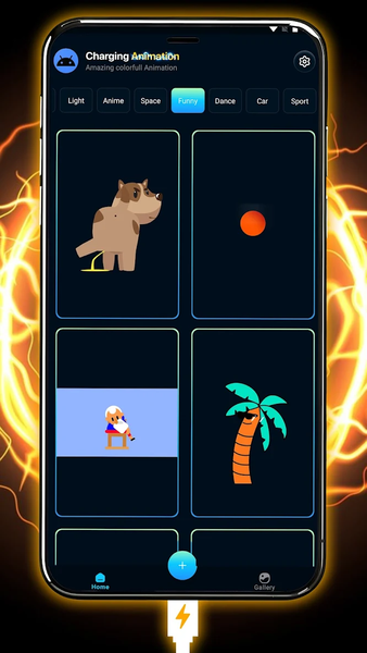 Battery Charging Animation Pro - عکس برنامه موبایلی اندروید