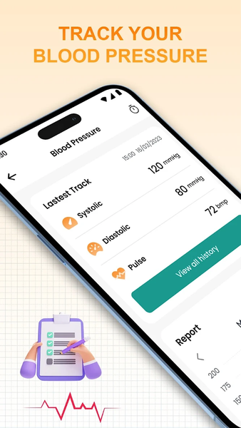 Blood Pressure: BP Monitor App - عکس برنامه موبایلی اندروید