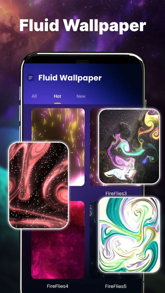 Magic Fluid: Live Wallpaper ۴K - عکس برنامه موبایلی اندروید