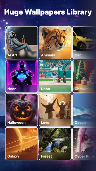 ۴K Live Wallpaper & Background - عکس برنامه موبایلی اندروید