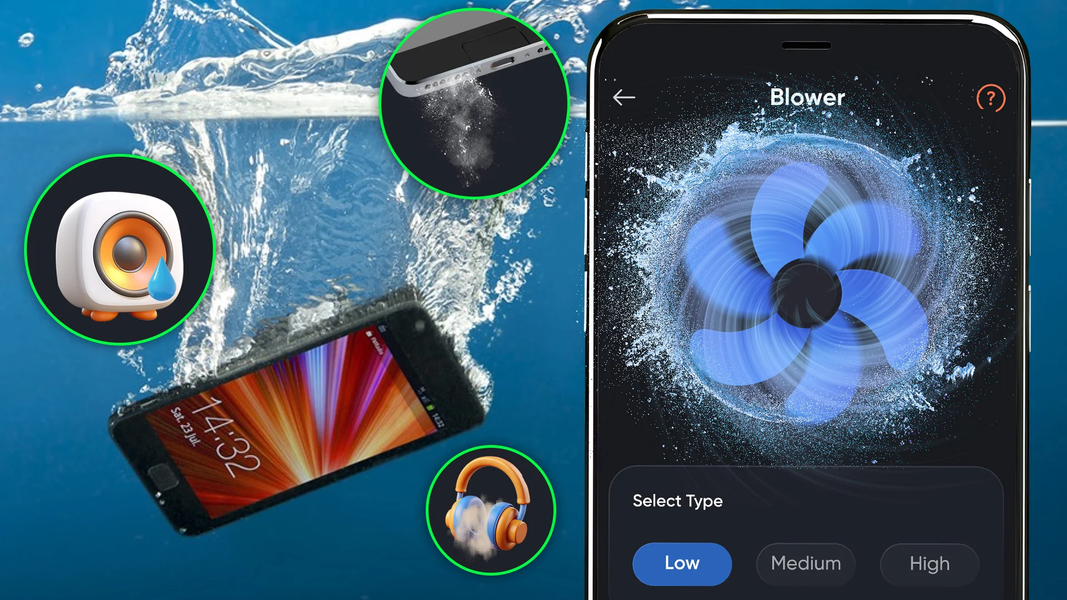 Speaker Cleaner - Water Eject - عکس برنامه موبایلی اندروید