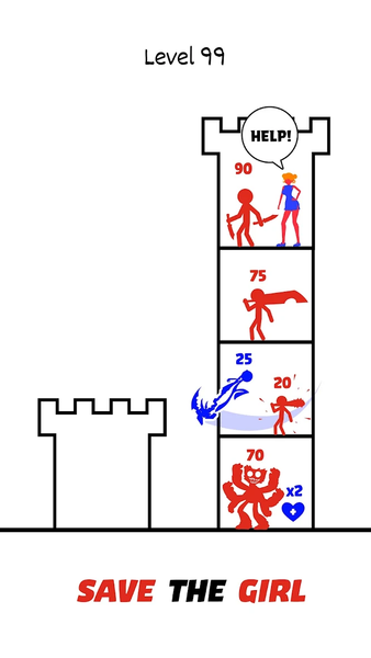 Stick Hero 2: Tower Defense - Gameplay image of android game