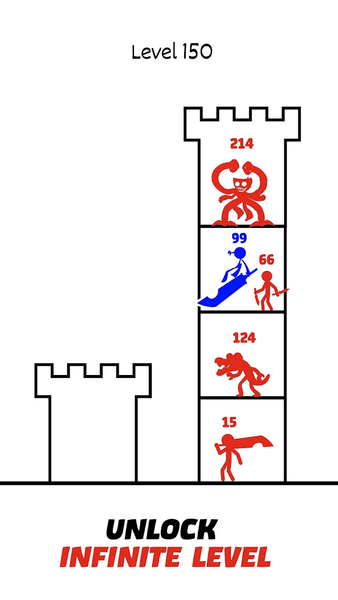 Stick Hero 2: Tower Defense - Gameplay image of android game