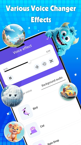 Voice Changer: Sound Effects - عکس برنامه موبایلی اندروید