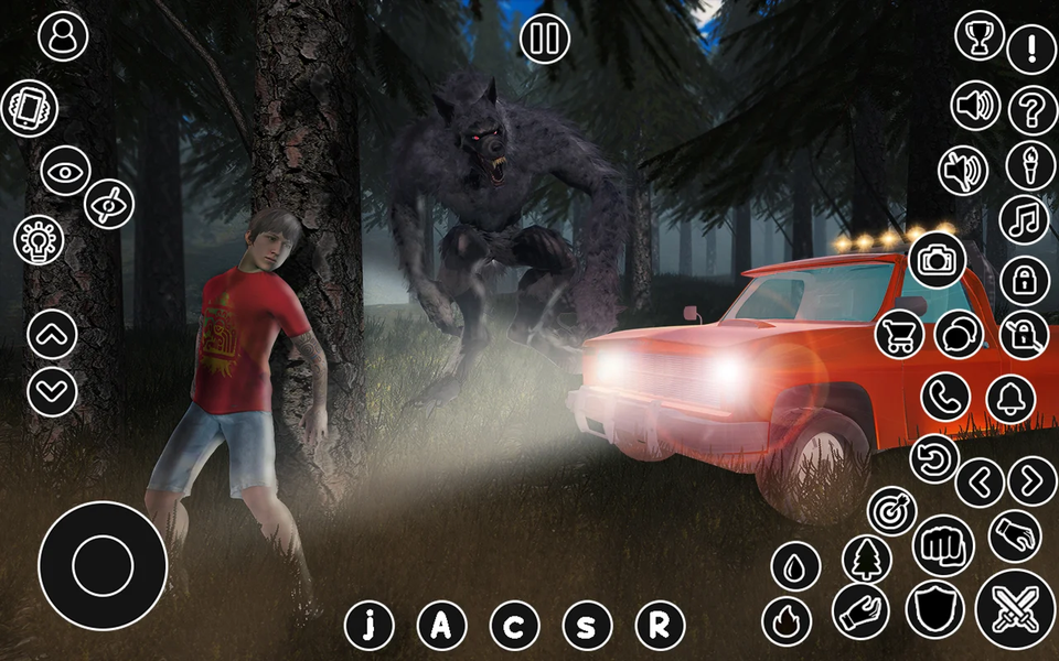Wild Forest Werewolf Games ۳D - عکس بازی موبایلی اندروید