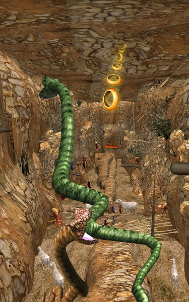 Anaconda Snake Jungle Run 3D - Gameplay image of android game