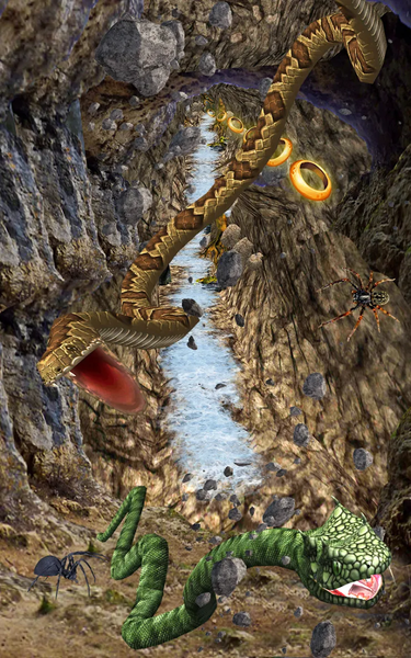 Anaconda Snake Jungle Run 3D - Gameplay image of android game