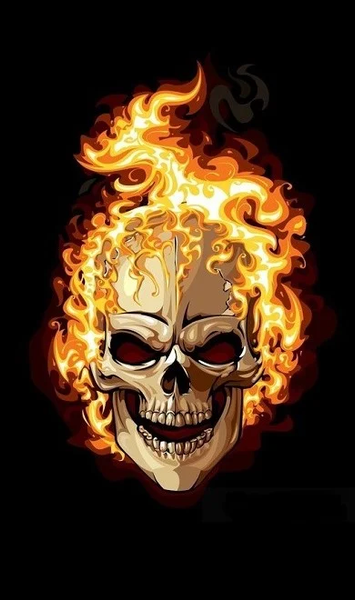 Flaming Skull Wallpapers - عکس برنامه موبایلی اندروید