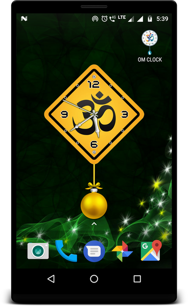 OM Clock live wallpaper - Image screenshot of android app