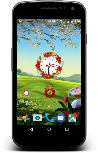 Pendulum clock live wallpaper - Image screenshot of android app