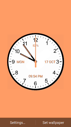 Analog Clock - عکس برنامه موبایلی اندروید