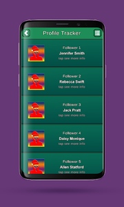 Profile tracker - Image screenshot of android app