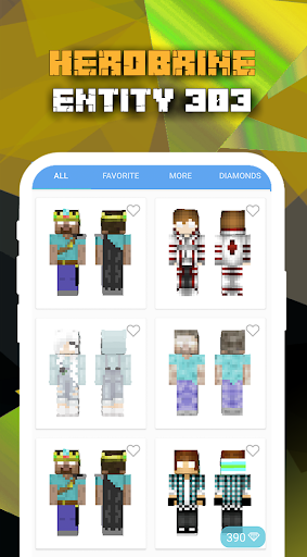 Herobrine Skins - Image screenshot of android app