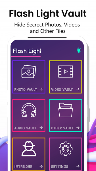 Torch Vault Photo,Video Lock - عکس برنامه موبایلی اندروید