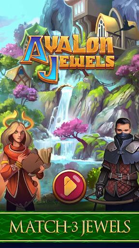 Avalon Jewels Match-۳ - عکس بازی موبایلی اندروید