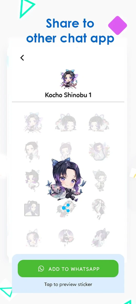 KNY Anime Sticker for Kimetsu - عکس برنامه موبایلی اندروید