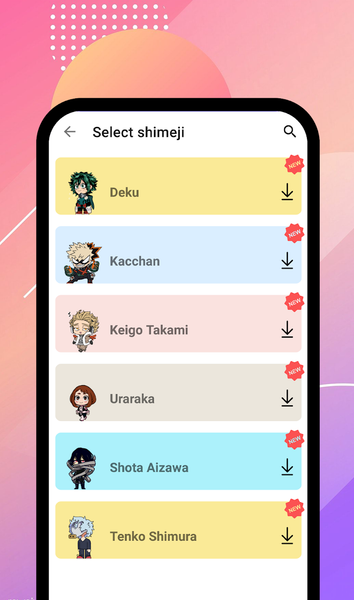 My Hero Academia Shimeji - Image screenshot of android app