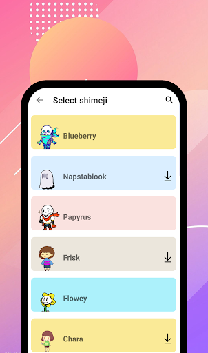 Undertale Shimeji - Image screenshot of android app