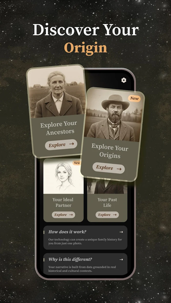 Ancestry AI - عکس برنامه موبایلی اندروید