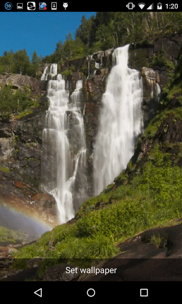 Waterfall Live Wallpaper - Image screenshot of android app