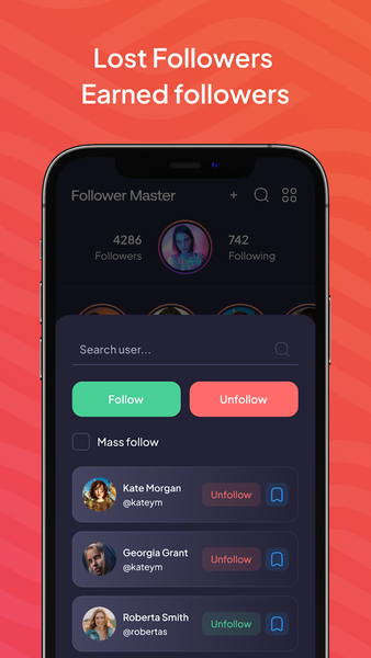 Profile : Follower Analysis - عکس برنامه موبایلی اندروید