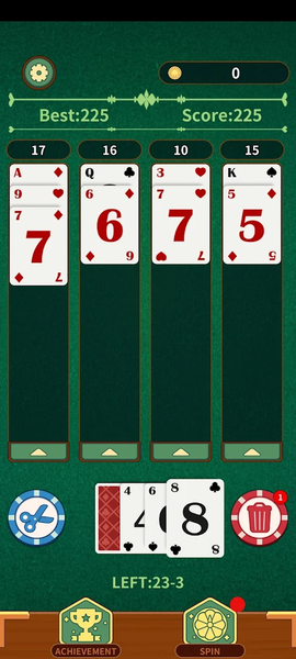 Solitaire Speed 21 - Gameplay image of android game