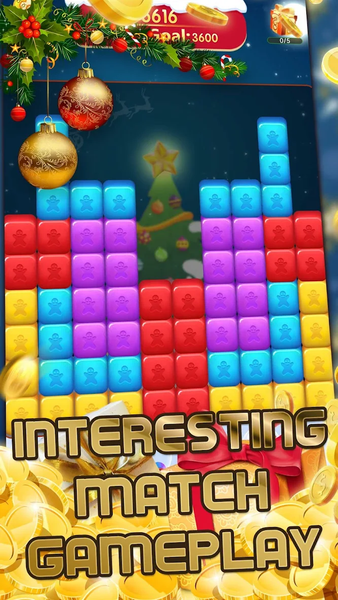 Xmas Pop Blocks - Gameplay image of android game