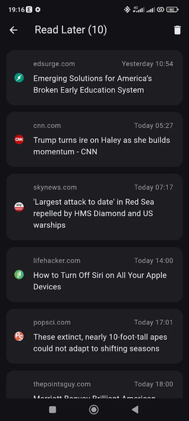 Aggregator News - RSS Reader - Image screenshot of android app
