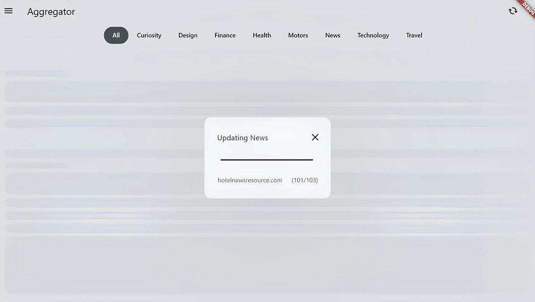 Aggregator News - RSS Reader - Image screenshot of android app