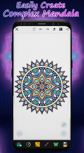 برنامه Magic Mirror Mandala Drawing - Symmetry Glow Art - دانلود 