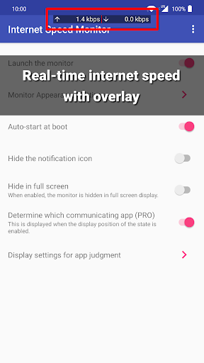 Internet Speed Monitor - عکس برنامه موبایلی اندروید