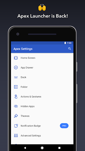 Apex Launcher - Image screenshot of android app
