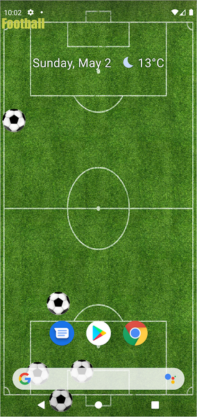 Soccer LiveWallpaper - Image screenshot of android app