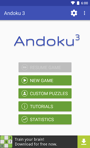 Andoku Sudoku 3 - Gameplay image of android game