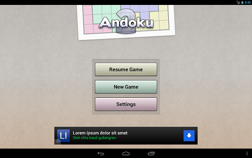 Andoku Sudoku ۲ - عکس بازی موبایلی اندروید