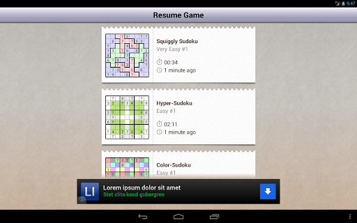 Andoku Sudoku ۲ - عکس بازی موبایلی اندروید
