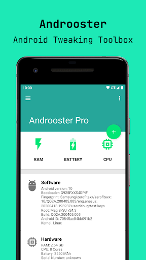 Androoster (Tweaking Toolbox) - عکس برنامه موبایلی اندروید
