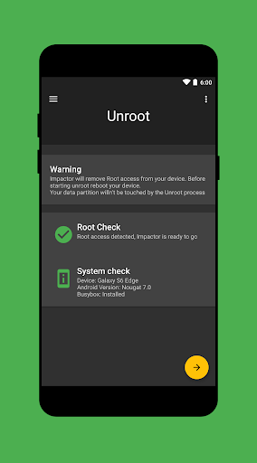 Impactor Universal Unroot - Image screenshot of android app