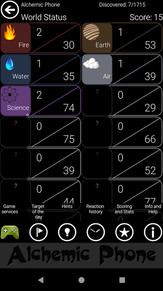Alchemic Phone, Pocket Alchemy - عکس برنامه موبایلی اندروید