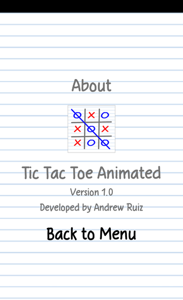Animated Tic Tac Toe - عکس بازی موبایلی اندروید