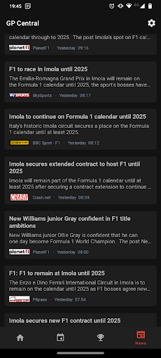 GP Central - عکس برنامه موبایلی اندروید