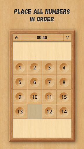 Sliding Puzzle: Wooden Classic - عکس بازی موبایلی اندروید