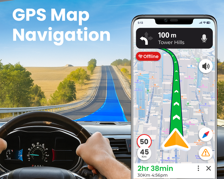 GPS Navigation & Maps- Offline - Image screenshot of android app