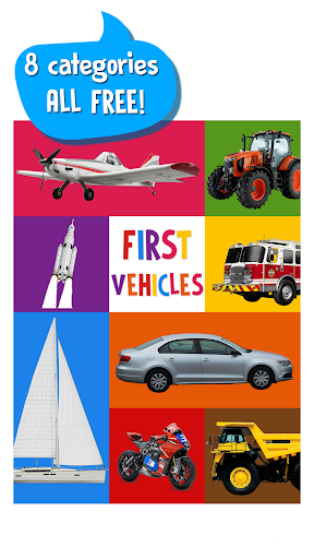 First Words for Baby: Vehicles - Gameplay image of android game