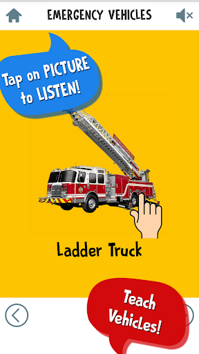 First Words for Baby: Vehicles - Gameplay image of android game